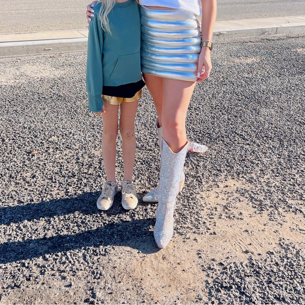 Silver Puff Skirt